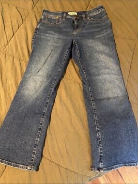 Madewell Medium Blue Flare Jeans - Mid-Rise Kick Out Jeans - Size 29